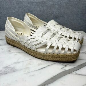 Sam an Libby Women’s Espadrille Flats‎ Huaraches White size 7.5